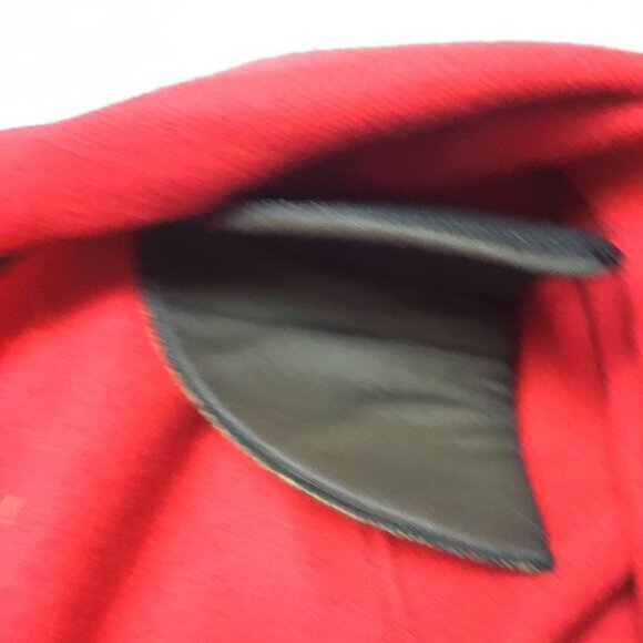 vintage Ivalu Inuit Felted Wool Red/Black Hand Embroidered Jacket Medium - Picture 13 of 15